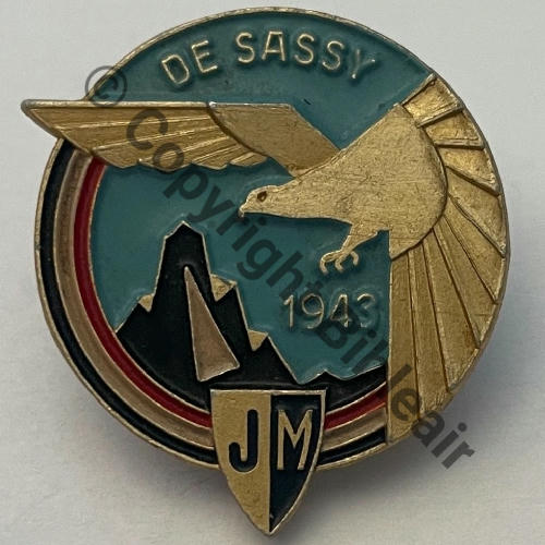 Grpt HAUTE SAVOIE Centre HYVERNAUD (CNE) Eqp SYLVESTRE DE SACY (CNE) A.AUGIS LYON 2Lign 2Griffes Dos grenu dore Src.historiacollection2a PV350Eur 